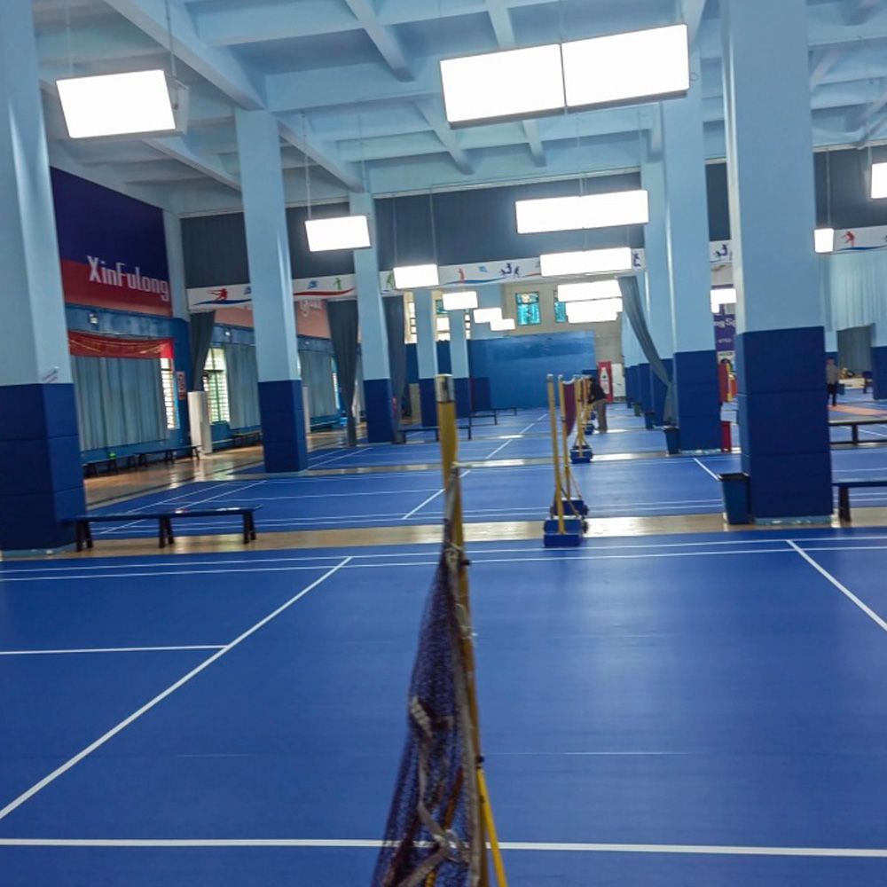 Badminton Logo - Matras Lapangan Bulu Tangkis PVC Profesional