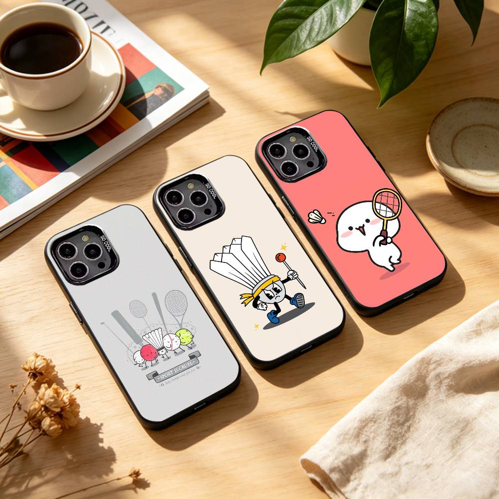 Badminton Logo - S-Sport B-Badminton Illustration Casing Ponsel Untuk