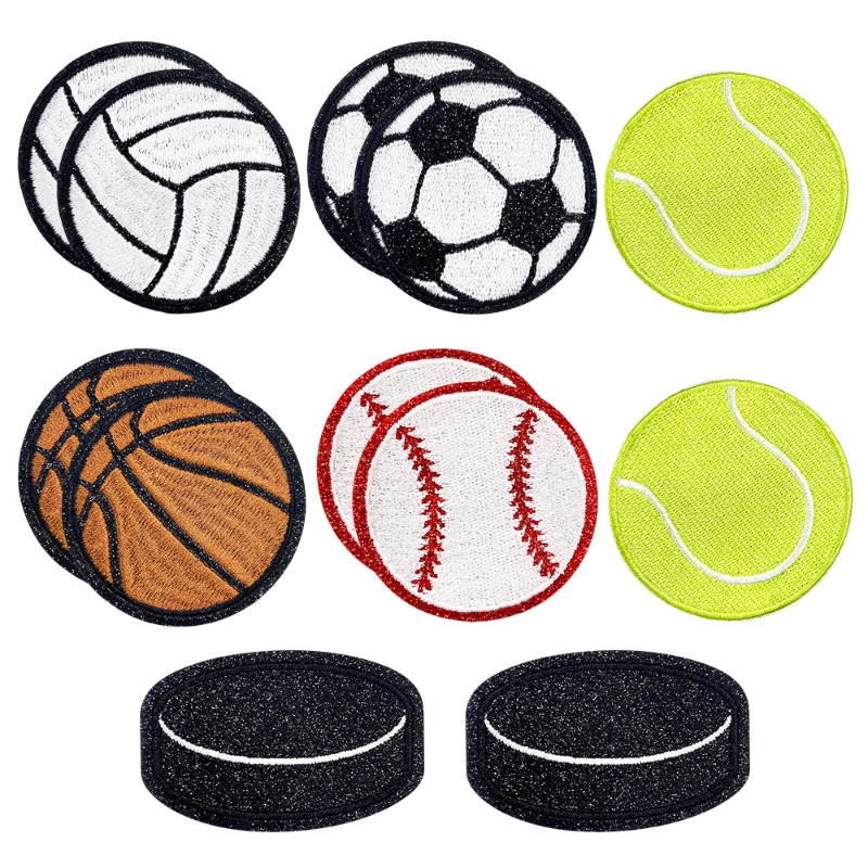 Badminton Logo - Glitter Olahraga Bisbol Sepak Bola Tenis
