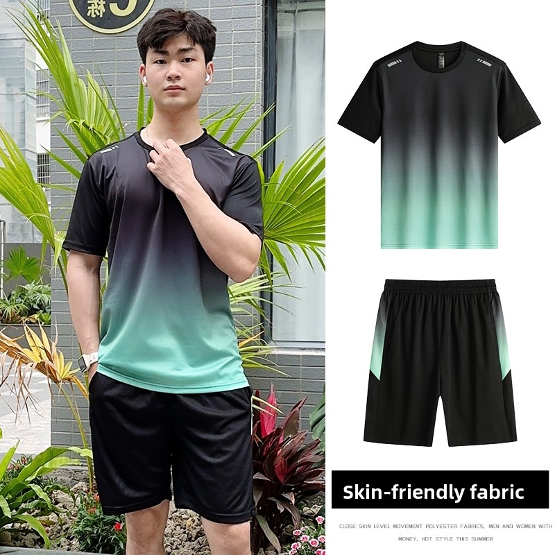 Set Kaos Lengan Pendek Bahan S - Badminton Area ulasan dan harga