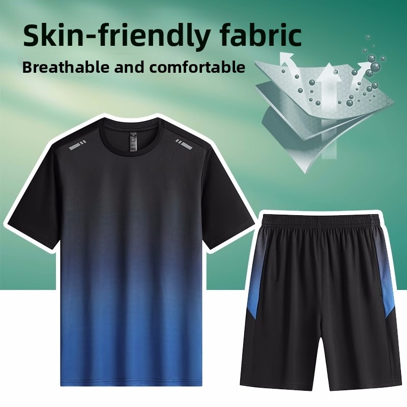 Set Kaos Lengan Pendek Bahan S - Badminton Area ulasan dan harga