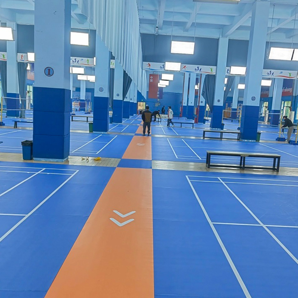 Matras Lapangan Bulu Tangkis P - Badminton Logo ulasan dan harga