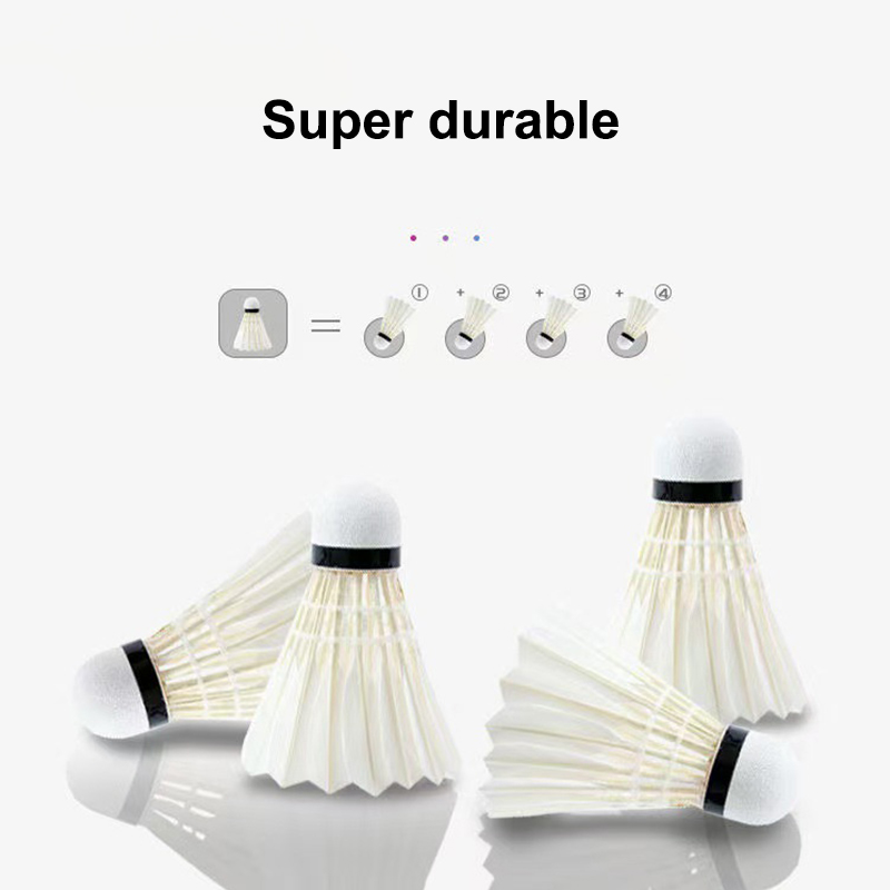 3/6 Buah Bola Badminton, Bulu  - Badminton Shuttlecock ulasan dan harga