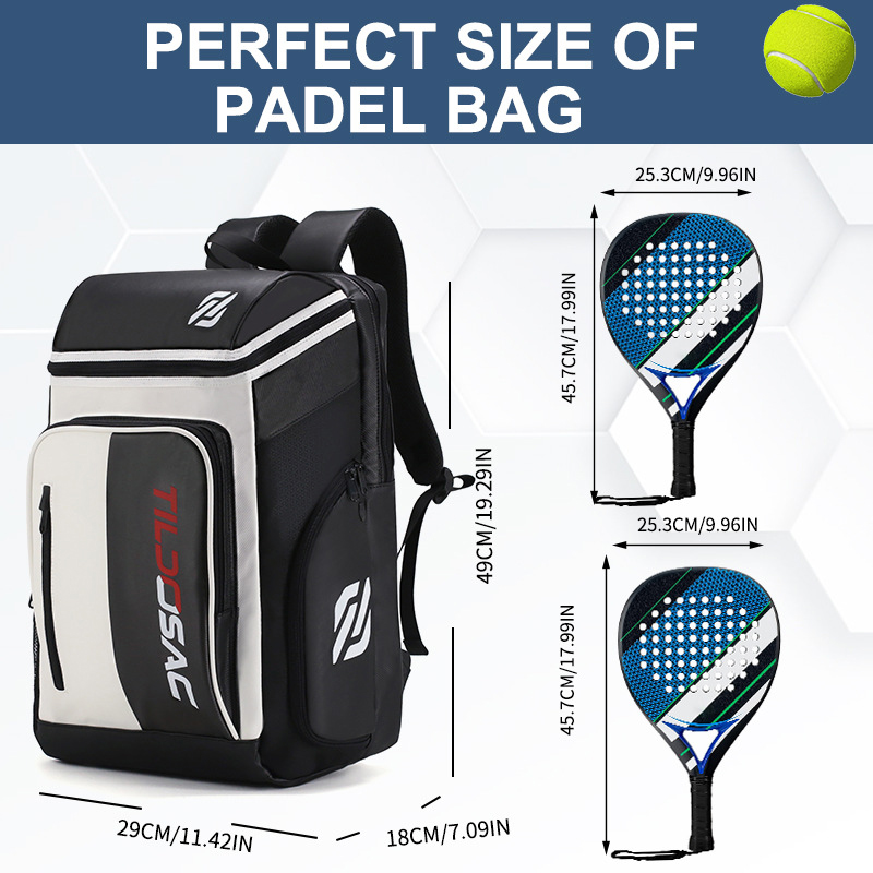 Tas Raket Padel Unisex dengan  - Backpack Racket Bag ulasan dan harga