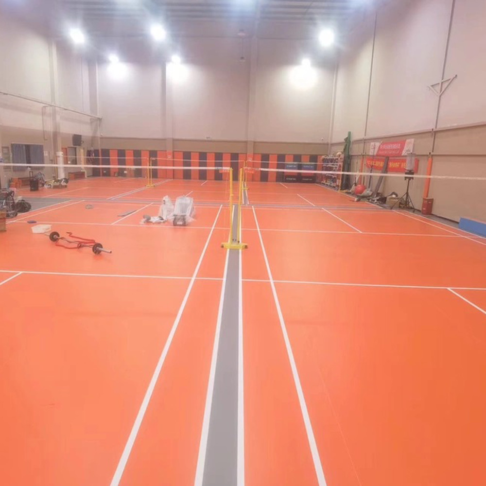 Matras Lantai Bulu Tangkis PVC - Badminton Logo ulasan dan harga