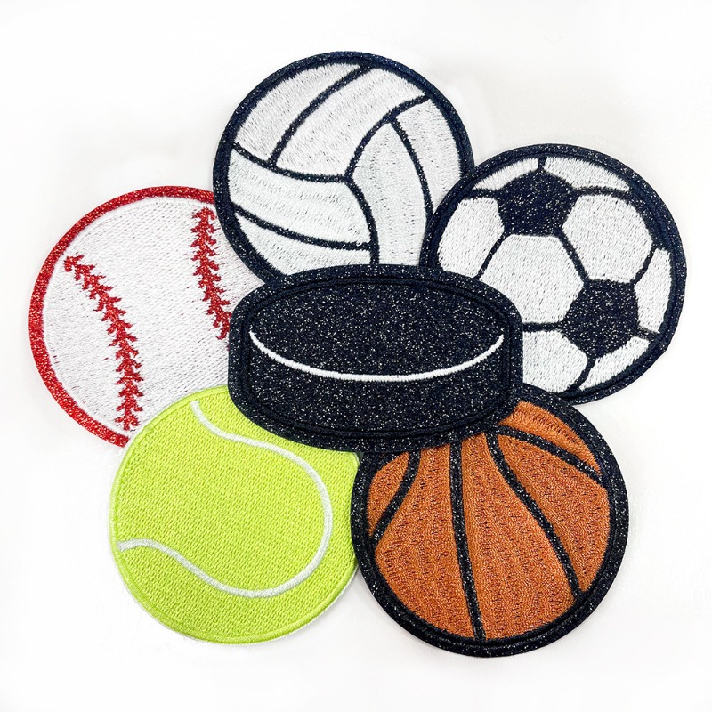 Glitter Olahraga Bisbol Sepak  - Badminton Logo ulasan dan harga